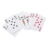 FIXOSHEE 点字付き大判トランプ ブラ対応 多機能ゲーム用カード 視覚障がい者向け補助用品 家族や も楽しめる娯楽グッズ