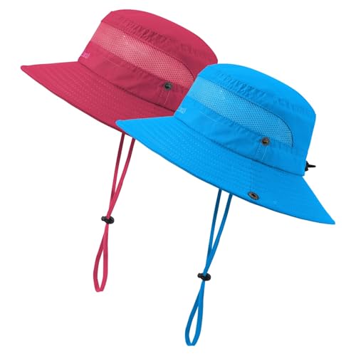 Durio Kids Sun Hats - UPF 50+ Wide Brim Sun Protection for Boys & Girls