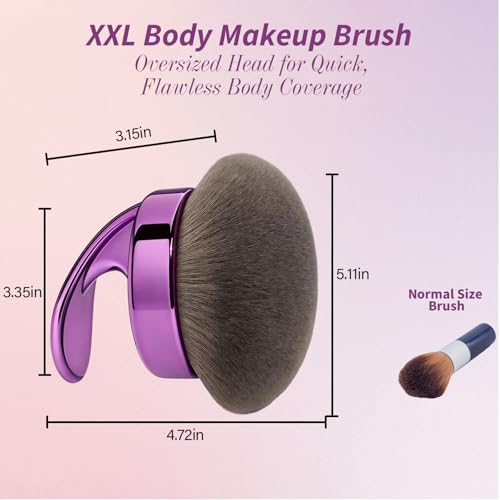image for Hoostee Blend & Blur Ultra Large Body Makeup Brush For Self Tanner, 5.