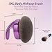 Blend & Blur Ultra Large Body Makeup Brush For Self Tanner, 5.11inch Wide-headed Kabuki Brush, Leg Makeup &Bronzer Self Tan Applicator Provides Effortless Pretty Finish, Blending Applicator- Purple