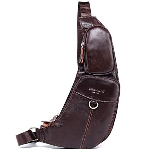 Sac à bandoulière en cuir parfait pour le camping et le plein air