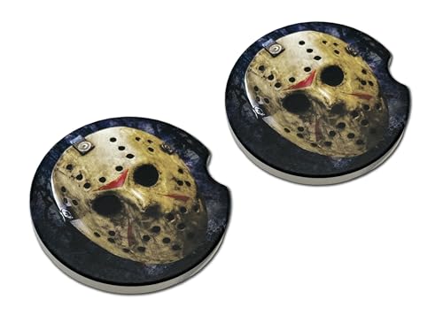 Elektroplate Jason Voorhees Automotive Ceramic Coasters Set of 2