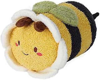 Bee Plush Toy, 30cm Stuffed Animal Throw Plushie Doll, Soft Fluffy Friend Hugging Cushion - Present for Every Age & Occasion