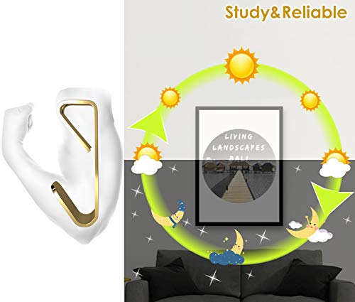 100 lb Picture Hangers, Picture Hooks for Hanging Pictures, 20Pcs Frame Hooks Picture Hangers Heavy Duty Hardware Hanger Kit Wooden Wall Painting Hangers Hooks and Nails for Pictures