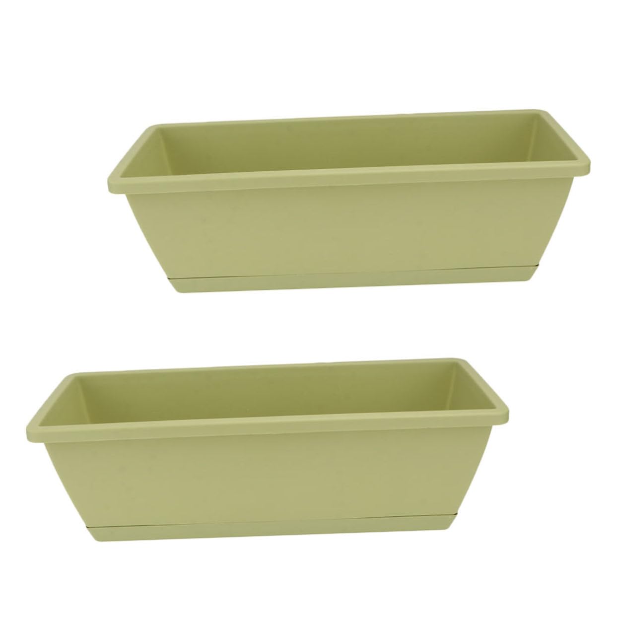 Jardinière surélevée 60 cm SHINEOFI verte en résine pour balcon