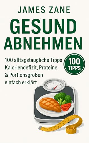 Gesund abnehmen: 100 alltagstaugliche Tipps – Kaloriendefizit, Proteine & Portionsgrößen einfach erklärt