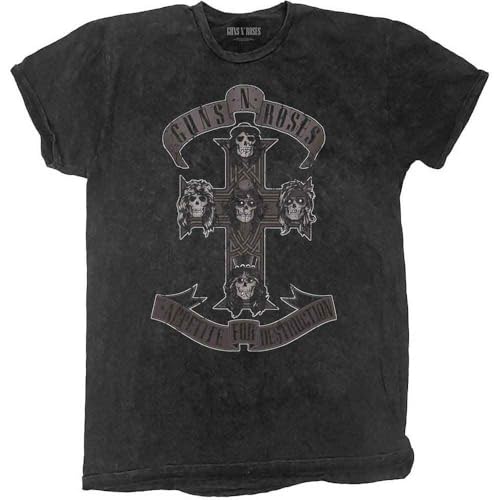 Image of Guns N' Roses Childrens/Kids Cross T-Shirt (7-8 Years) (Black/White)