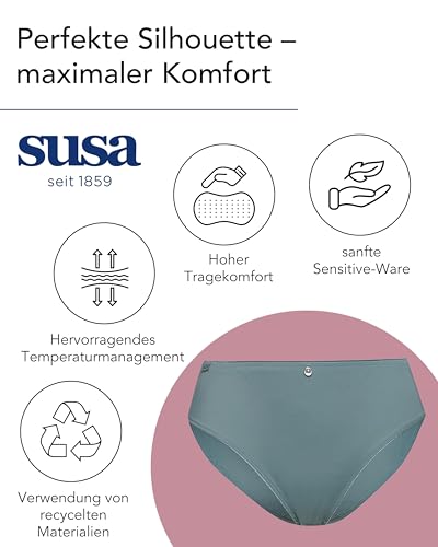 Susa Damen Catania Slip, Aqua Green, 48 – Ansicht 5