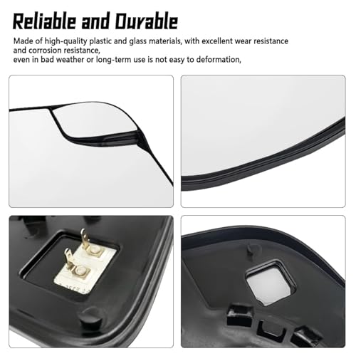 SIDMILE Driver Side Mirror with Plastic Backing Plate Fit for Ford E-150 E-250 E-350 Super Duty 2010-2014, Replace AC2Z17K707B, Blind Spot Lens by SIDMILE - Image 3