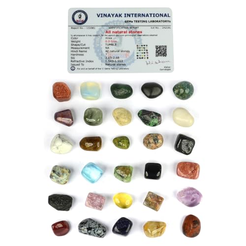 Image of Reiki Crystal Products Certified Natural Crystal Tumble Stone Kit | Multiple Crystal Stone Sets for Meditation, Reiki, Chakra & Spiritual Practices