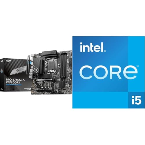 MSI PRO B760M-A WiFi DDR4 Mainboard Micro-ATX - Unterstützt Intel Core Prozessoren der 12. + Intel® Core™ i5-14600K Desktop Processor 14 cores