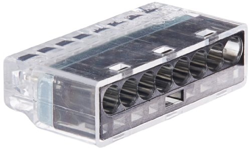 Connecteur de fils push-in 8 fils gris pour éviter les faux contacts et gagner du temps