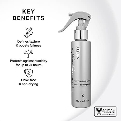 Kenra Professional KEN23-5-OZ Kenra Platinum Texturizing Mist 6 | Texture Defining Spray | Defines Texture & Boosts Fullness | Protects Against Humidity Up To 24 Hours | Flake-Free & Non-Drying thumb #1