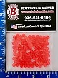Salmon Egg Round Plastic Beads - Made in USA - 4mm, 6mm, 8mm Round Plastic Beads for Fishing Rigs, Baits & Lures. (Salmon Egg 100 PK, 6mm)