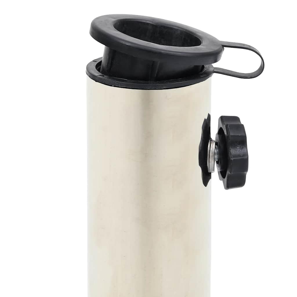 Supporto per ombrellone per spessore dell'asta, nero, 40 x 28 x 4 cm, granito