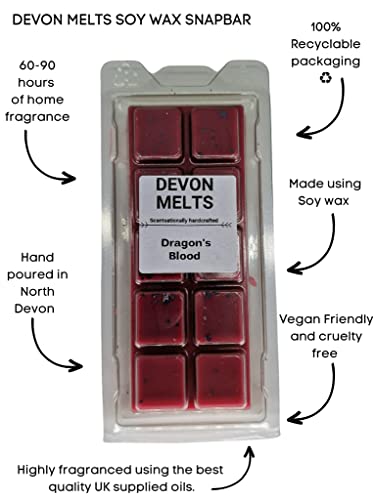 Devon Melts - Dragon's Blood - Highly Scented 100% Soy Wax Snapbar - Image 3