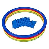 Healifty 10 pezzi Anelli in Plastica per Giochi di Agilità Allenamento Coordinazione Occhio-mano Gioco di Lancio per Feste Carnevale e Attività Giardino All Aperto