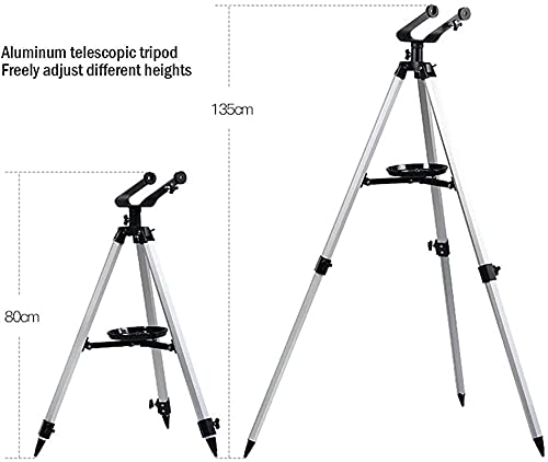 Telescopio refractor 76mm con trípode ajustable miniatura 3