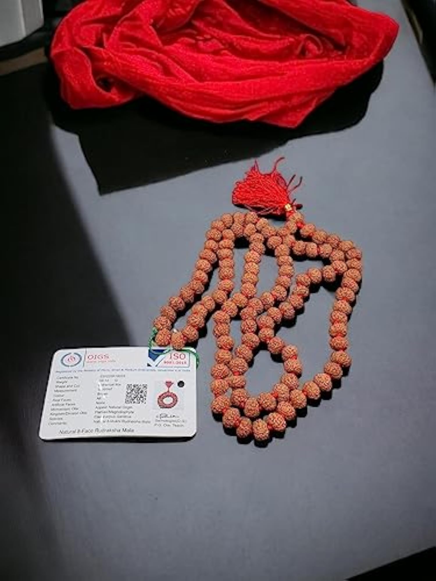Dharmsaar 8 Mukhi Rudraksha Mala for Men