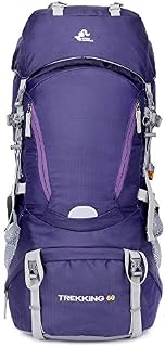 65L Waterproof Internal Frame Hiking Backpack with Rain Cover,Outdoor Sport Daypack Travel Bag