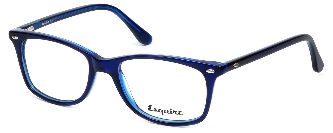 Calabria Esq 1508 Square Reading Glasses Blue Light Filter or Clear Lens Men Women