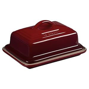 Le Creuset Steinzeug Butterdose Kirschrot 900 g
