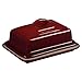 Le Creuset of America Heritage Stoneware Butter Dish, Cerise (Cherry Red)