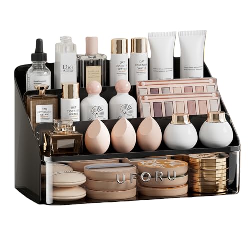 Zuroma ���ϕi���[�{�b�N�X �O�i�K�I ��e�� �R�X�����[ ���������o�� ���C�N���[ �ȃX�y�[�X �����[ ���@�\ �d�؂�t�� �f�X�N���� PET�f�� �g���₷�� ���o���₷�� ���[�P�[�X (�����T�C�Y,�~�X�e���[�u���b)