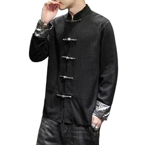 Chemises en lin homme style chinois amples et légères idéales pour les soirées d'été en terrasse