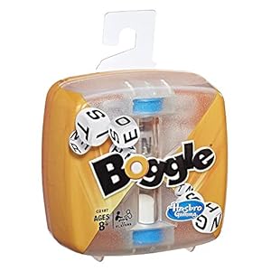 Boggle Classic Game | Word Search Games | Ages 8+ | 1 or More Players | Portable Travel Size | Fun Family Dice Games for Adults and Kids