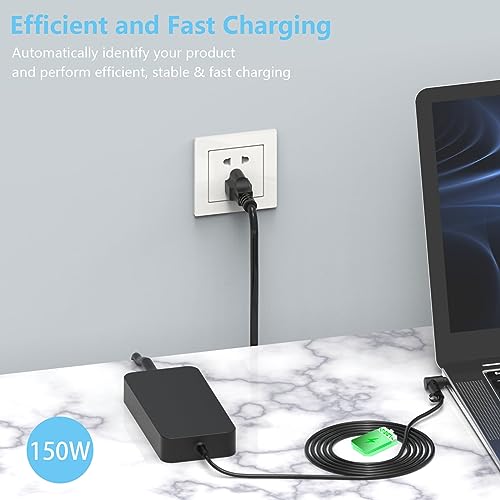 Hafiuege 150W Laptop Charger Compatible with Asus TUF Gaming A15 A17 F15 F17 FX505GT FX506HC FX705DY FX706LI Rog G531GT G731GT FX505DD FX705DD Zephyrus G14 Power【6.0X3.7mm】 - Image 3