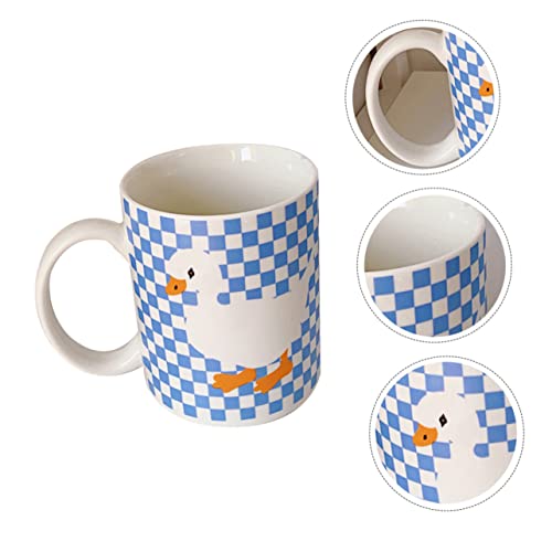 Luxshiny 1Pc Torcer Pato Copo De Cerâmica Canecas De Cerâmica Tumbler Caneca De Bebida De Porcelana