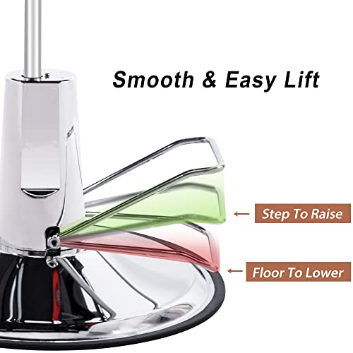 Merax Hydraulic Recliner Barber Chair For Hair Salon With 20% Extra Wider Seat & Heavy Duty Hydraulic Pump, Upgraded Salon Beauty Equipment (Black) #TOP4