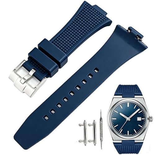 Juntan Correa de reloj de silicona FKM de cambio rápido para Tissot PRX 40 mm