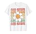 Groovy 6th Grade Back to School First Day of Sixth Grade T-Shirt