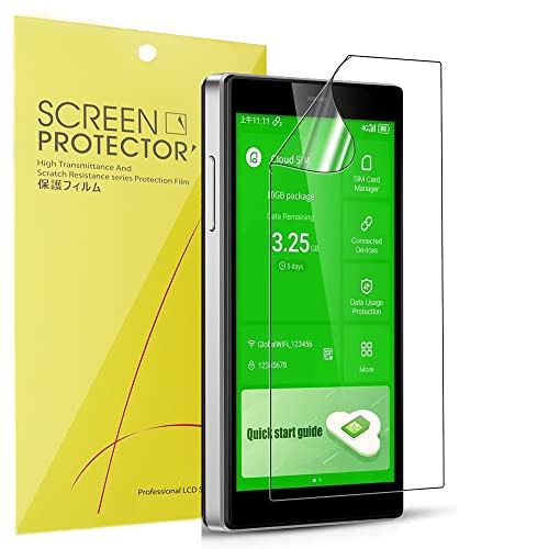 Blueshaweu Compatible for GlocalMe G4 Pro Screen Protector, [6 Pack] Full Coverage TPU Clear Film Compatible for GlocalMe G4 Pro 4G LTE Mobile Hotspot Router (6 pack)