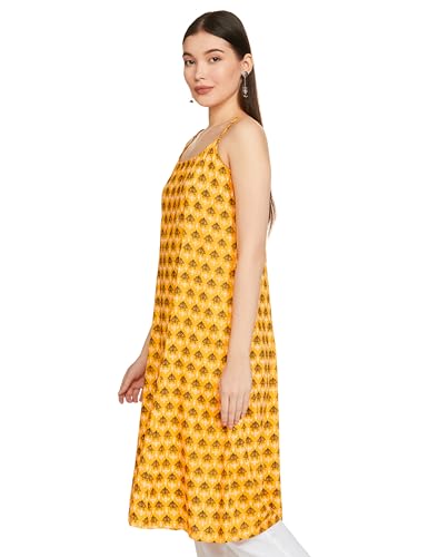Image of Amazon Brand - Myx Women's Cotton A-Line Regular Kurta (Available in Plus Sizes)