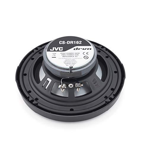 Jvc Cs-Dr162 Drvn Series 6.5 Inch 2-Way 300 Wats Car Speakers (Coaxial)- Set Of 2 (Black) With Horn Ring Sound Enhancer #TOP2