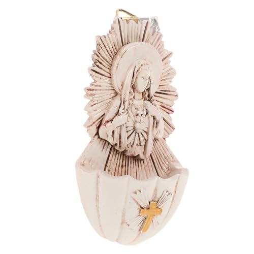 GLEAVI Fontaine De Saint Eau Résine Décorative Pour Ornement Catholique Pour Maison Église Ou De Première Communion
