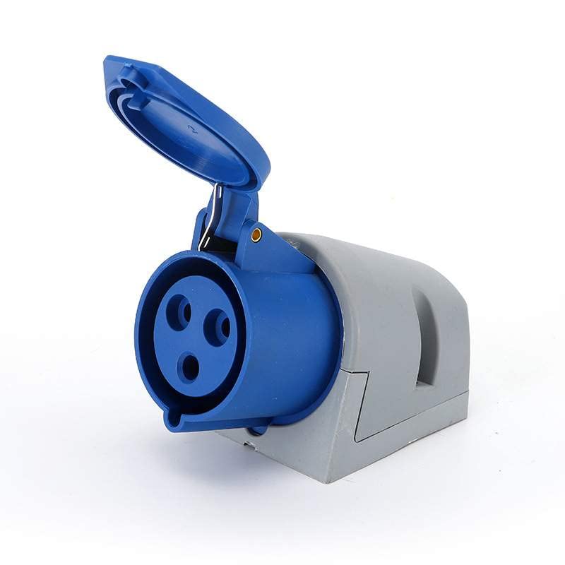 IEC60309 Waterproof CEE Industrial Connector Socket 3Pin 16A 250V 2P+E IP44 (Type-4）