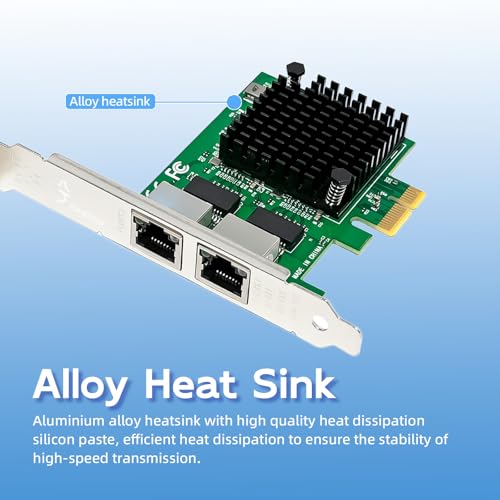 NIC Gigabit Ethernet PCI Express Xike con chip Intel I226-V para máxima estabilidad de datos 3