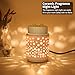 nawaza Ceramic Wax Melt Warmer,Candle Wax Warmer Night Light,2-in-1 Electric Wax Melter and Fragrance Warmer for Scented Candle Wax Burner Home Office Decor Mothers Day Birthday Gifts for Women(dot)