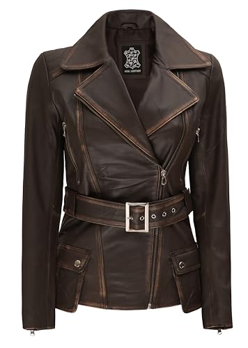Blingsoul Leather Jacket Women - Real Lambskin Long Womens Leather Jacket2