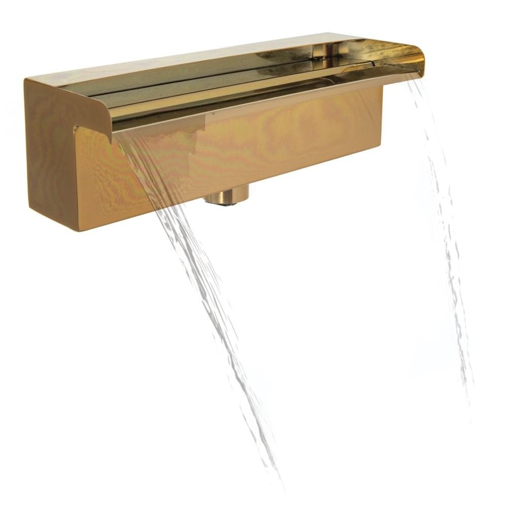 Primrose Copper 30Cm Effect Stainless Steel Blade Water Feature Cascade