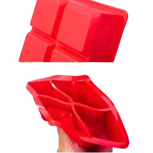 KIT 2 Formas de Gelo De Silicone 4 Cubos Cada Forminha Para Papinha Para Bebidas Drinks Whiskey Livr