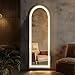Arched Mirror Full Length with LED Lights, 16
