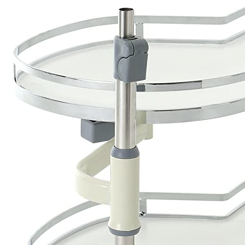 Support de rangement carrousel avec fermeture douce en acier robuste pour angle