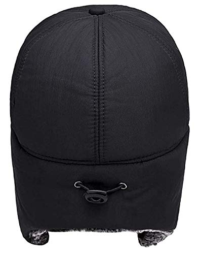 Men Winter Trapper Hat Snow Hats Thermal Aviator Windproof Warm Thick Trooper Hats Hunting Skiing Cycling Ear Flaps Ski Hat Cold Weather Baseball Caps Earflap Bomber Hat Russian Hat #TOP3