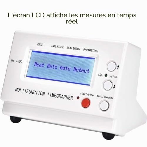 Timegrapher NO.1000 Outil de calibrage 6 positions avec écran LCD et microphone – vue 5