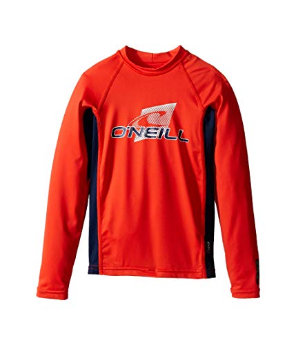 Image of O'Neill Youth Premium Skins Long Sleeve Rashguard, UPF 50+ Sun and Rash Protection, Buttery Soft Tight Fit